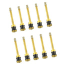 10 Pack TR571 Tubeless Truck Clamp-In Valve Stem Brass Wheel Tire Parts