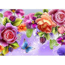 5D DIY Full Drill Diamond Painting Cross Stitch Embroidery Kit (Flower07)