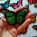 12 Colored Embroidered Butterflies Applique Sew On Patches Craft Supplies