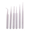 6Pcs/Set Stainless Steel Anti-static Tweezer Repair Maintenance Tools  ME