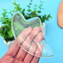 Crystal Gua Sha Scraping Massage Tool Large Guasha Board Ultra Smooth Edge  H3P4