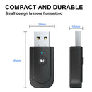 Usb Bluetooth Dongle Receiver Transmitter Audio Music Adapter Cordless