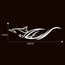 1 Pair Car Stickers Dolphin Totem PVC Vinyl Auto Body Side Decals Graphics
