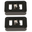2Pack TY-C10 Professional Aluminum Quick Release Plate 1/4'' For Tripod Ball