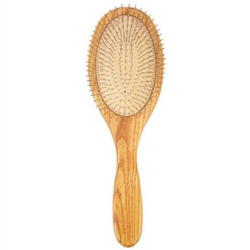 Natural Wood Paddle Brush Wooden Hair Care Spa Massage Comb Anti-stati OCF