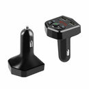 Hands-free Bluetooth 5.0 Car Kit FM Transmitter USB Charger Adapter MP3 Player