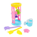 Sand Toys for Kids - 6pcs Candy Color Play Sand Kit with Shovel Rake & Molds