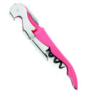 Soft Touch Double Hinged Corkscrew Wine Opener,Pink Y4F3