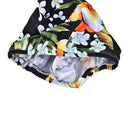 Women Floral Waterproof Spandex Stretch Swimming Cap Bathing Hat  Z