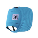 2 pcs Canva Pet Dog Summer Cap Dog Outdoor Sunbonnet Baseball Hat Red,Blue