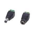 10 pair adapter connector Jack Male to female DC for CCTV 2.1x5.5mm E6N8