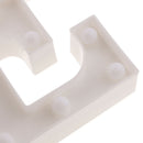 White Large Plastic Marquee Freestanding Alphabet LED Light UP Letters E
