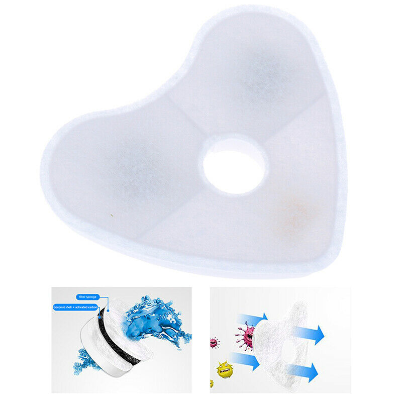 Activated Carbon Filter Automatic Water Drinking Fountain Pet Bowl Dish Fil BX