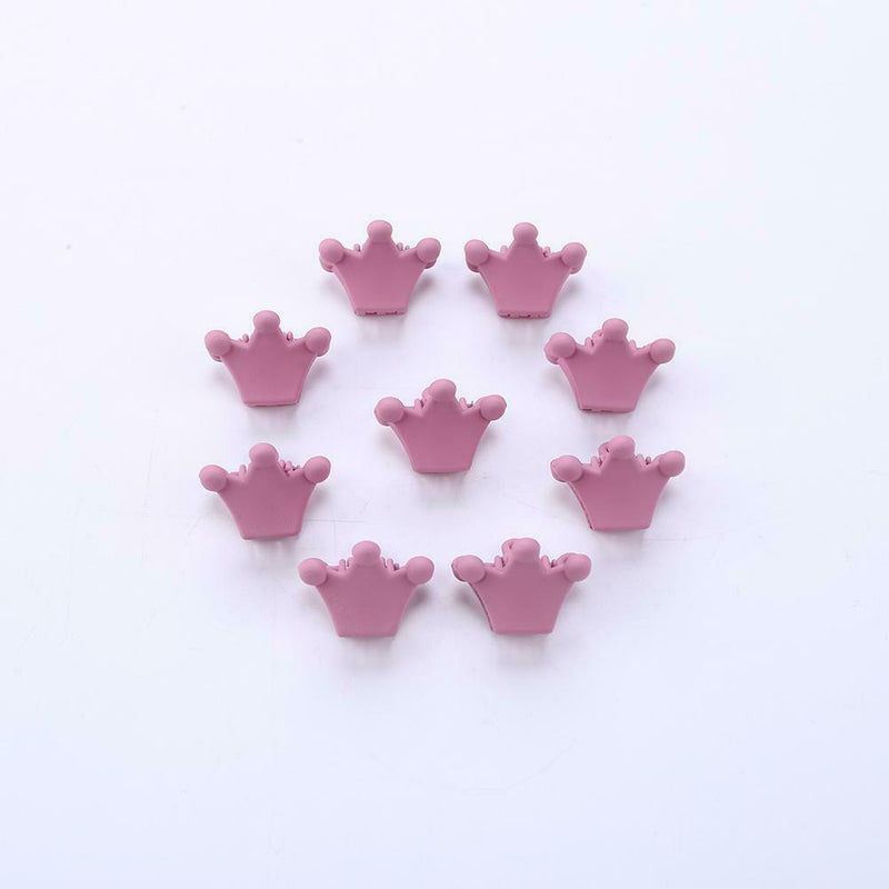 10pcs Crown Hair Clips Children Girls Claw Barrettes Mini Jaw Hairpin (09) A