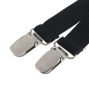 1Pair Y Men Shirt Stays Garter Straight Suspender Elastic Adjustable Metal Clip-