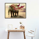 Elephant 5D Round Diamond Painting Embroidery DIY Cross Stitch Needlework