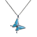 Color Change Butterfly Pendants Mood Necklace Dating Necklace Valentines's Gift