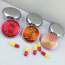 Metal folding pill case medicine organizer box travel makeup storage containe %o