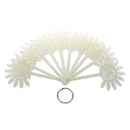 Fan Style Nail Art Tips Display Practice Wheel Tool 10pcs P5C5
