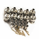 10Pcs Crimp On BNC Male RG59 Coax Coaxial Connector Adapter For CCTV CameraTO