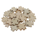 50pcs 40mm Blank Wooden Puzzle Embellishments Wood Slices Toys Wedding Art