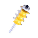 1/4 Shank Triple Double Flute Column/Face Molding Router Bits