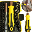1X(47pc Precision Security Screwdriver Extension Metric Hex Torx Socket Bit