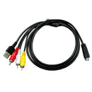 3in1 Camera Data Cable + A/V TV Cord for Sony DSC-350/DSC-380/DSC-390