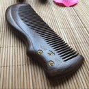 Cartoon Massage 100% Natural Hand Golden Sandalwood Comb Healthy Hair Care
