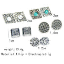 5 Pairs /set New Fashion Women Stud Earring Girls Birthday Party Mashup Earri!j