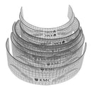 Microblading Reusable Makeup Brow Measure Eyebrow Guide Ruler Permanent Too E9F9