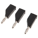 Black 4mm Banana Plugs, Closed Screw Type for Musical Audio Speaker Cable Wire