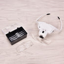 Headband Magnifier Lighted Glass + 5 Lens for Hobby Repair Reading older M xe Ew