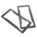 Carbon Fiber License Plate Frames Cover for Front Rear Bracket with Screws A
