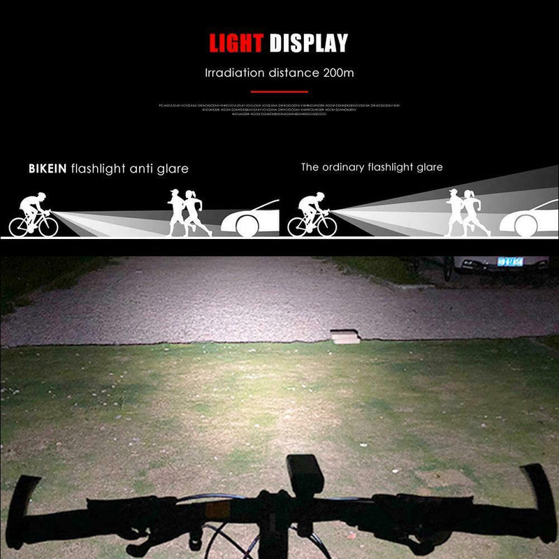 Waterproof Bicycle Lights USB Charging Cycling Flashlight  Bike Front Lamp