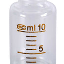1pcs 10ml Scale lab glass vials bottles clear containers with black screw  3C