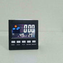 1XDigital Display Thermometer humidity clock Colorful Weather Alarm Calenda W5H4