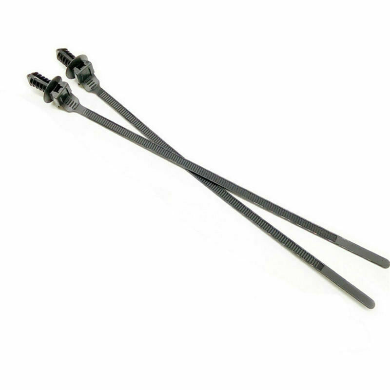 100x Mixed Nylon Cable Tie Bundled Car Wire Harness Line Fastener Zip Clip Band