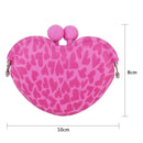 Sweet Women Girls Silicone Mini Heart Clip Key Coin Holder Purse Kids Gifts