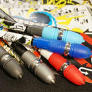 22CM Champion Spinning Non Slip Rolling Light Pen Coated Spinning Pen W1A0