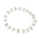 20pcs Saxophone Bumper Felts Repair Parts for Alto Tenor Soprano Sax White