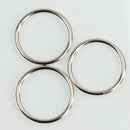 Key Rings Bulk (44mm),Round Nickel Plated Split Chain Ring Connector Keychain