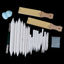 25Pcs Sharpen Blending Smudge Stick Erasable Pencil Set Art Sketch OZ