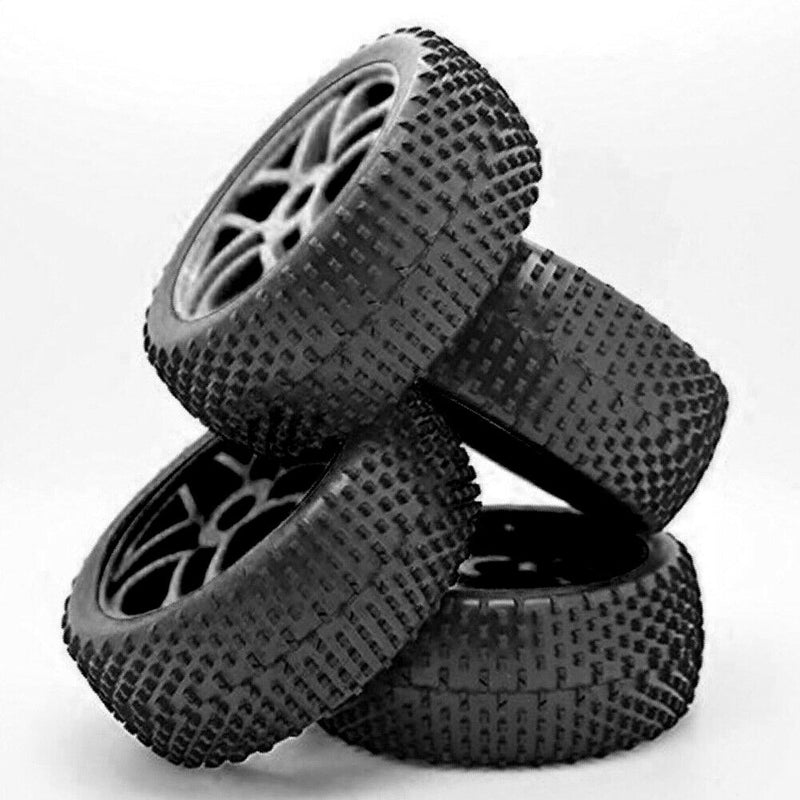 17mm Hub Wheel Rim & Tires Tyre for 1/8 Off-Road RC Car Buggy Durable