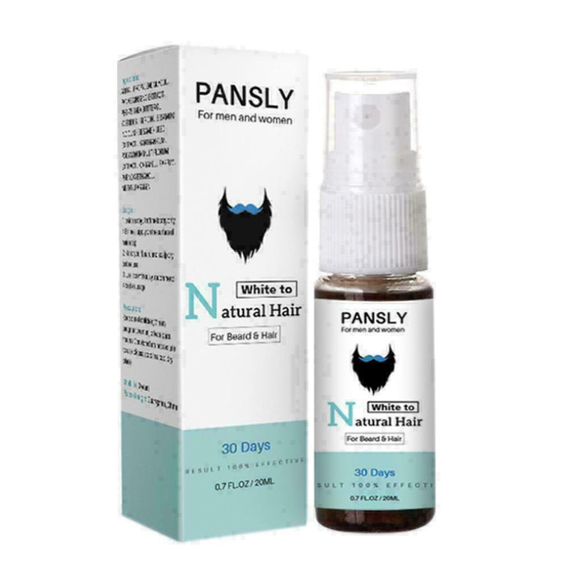 Beard Mustache Treatment Organic Oil Hair loss Liquid Growth Natural 20ml X W7Z5