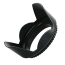Plastic Camera Lotus Lens Sunhood Sunshade Protector For SLR Camera, Black