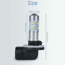 2 - Car Fog Light 881 / H27W 50W 2323 10SMD Highlight Fog Light LED Bu MHS