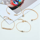 European And American Fashion Jewelry Fashion Leaf Bracelet Bracelet Women'