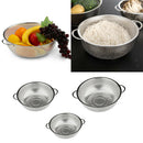 3pcs Colander Vegetable Sieve Spaghetti Draining Basket with Handles Kitchen