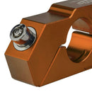 Orange Color Motorcycle Handlebar Throttle Grip Lock Anti-theft Brake Level Lock